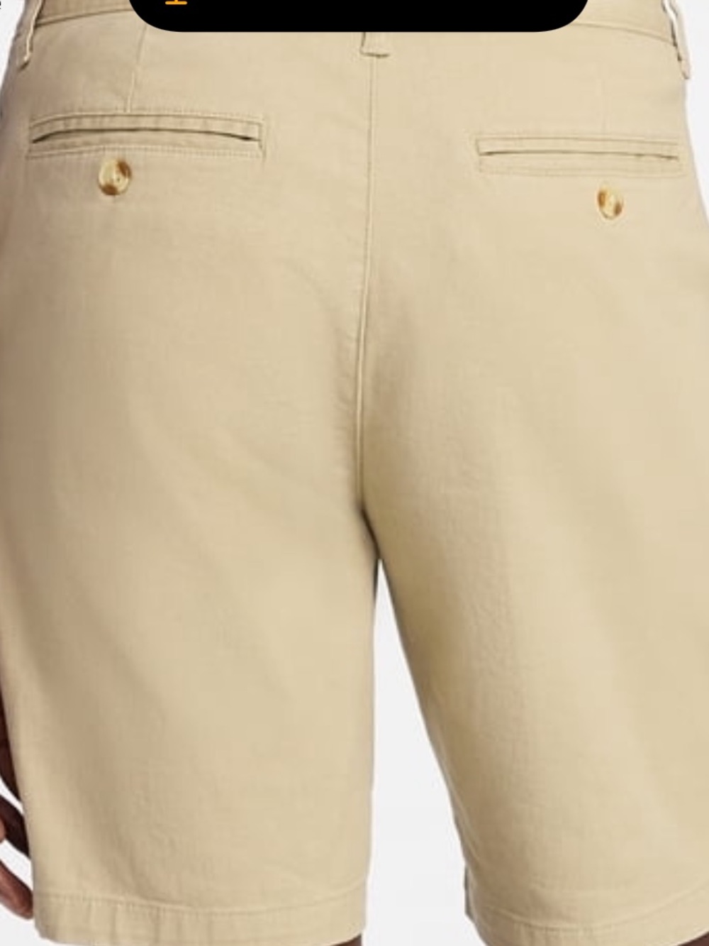 Lee Men's Khaki Flat-Front Chino Shorts